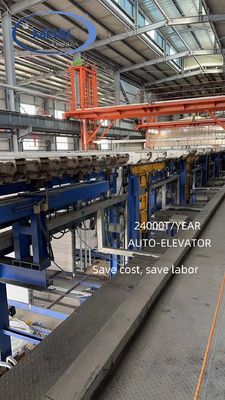 Хорошая цена Линия анодирования 24000 т / год Мощность 7,2 метра Алюминиевый профиль Обработка поверхности Линия анодирования онлайн