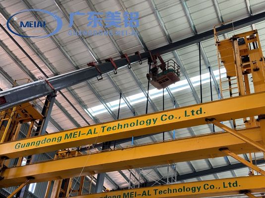 Автоматическая линия анодирования поверхностной обработки алюминиевого солнечного профиля мощностью 12000 т/год