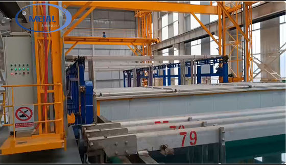 Производственная линия для анодирования алюминиевых профилей с энергосберегающей мощностью 500 т