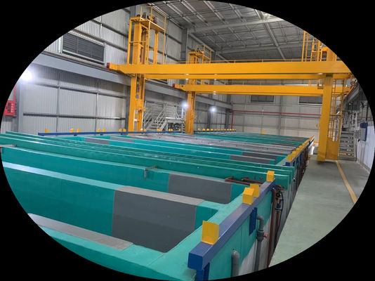 Хорошая цена Линия анодирования 1000 т/месяц Мощность желтого зерна Сими-автоматический 30*80*10 Фабрика онлайн