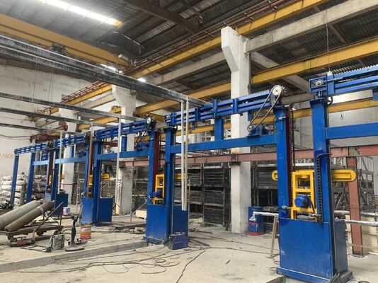 Хорошая цена Полуавтоматическая линия анодирования алюминия мощностью 1200 т/м с длиной профиля 6500 мм онлайн