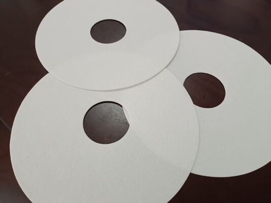 Хорошая цена Acid-Resistant Stack Filter Ring Filter Paper with Center Hole for Anodizing Tank Customizable Outer Diameter Онлайн